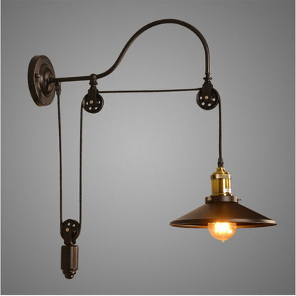 Vintage Industrial Wall Lamp for Bar and Café