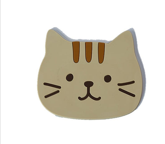 Cute Cat Silicone Coasters with Dog Expressions