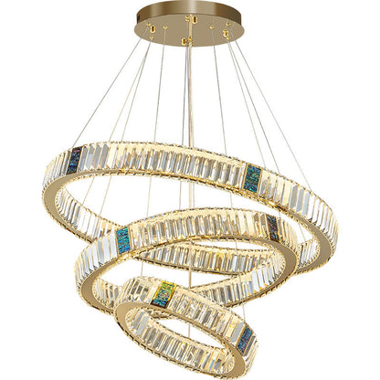 Luxury Crystal Ring Chandelier – Modern Statement Lighting