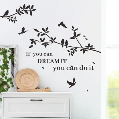 Self-Adhesive PVC Branch Wall Art Sticker (1pc)