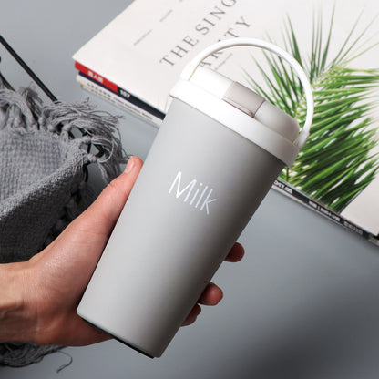 304 Stainless Steel European Straw Coffee Cup Travel Mug