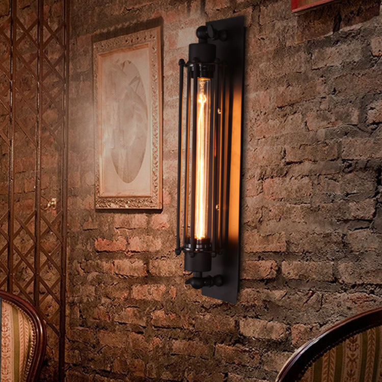 Vintage Industrial Edison Wall Lamp for Indoor Use