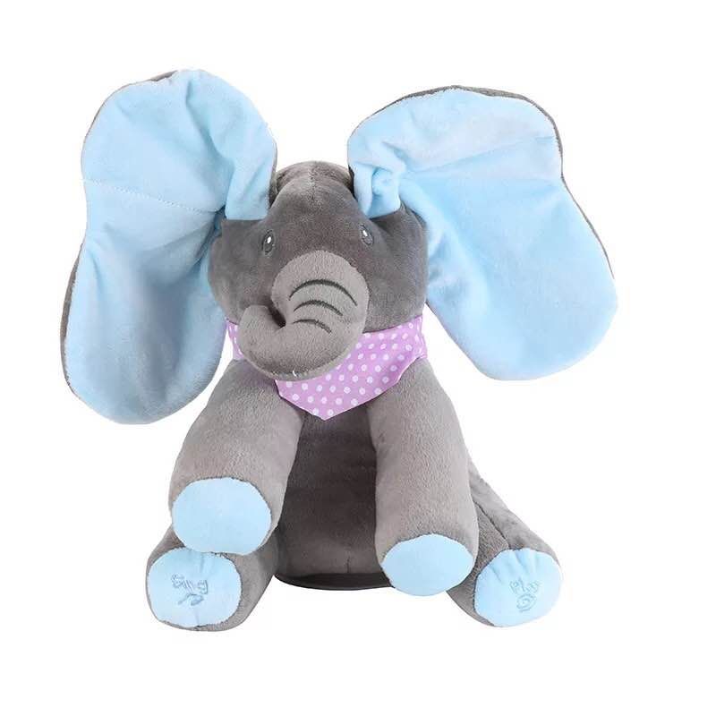 Elefante de peluche musical personalizable para niños