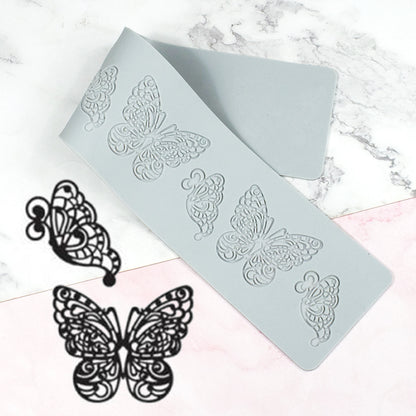 8-Pattern Butterfly Lace Mold for Cake Decoration