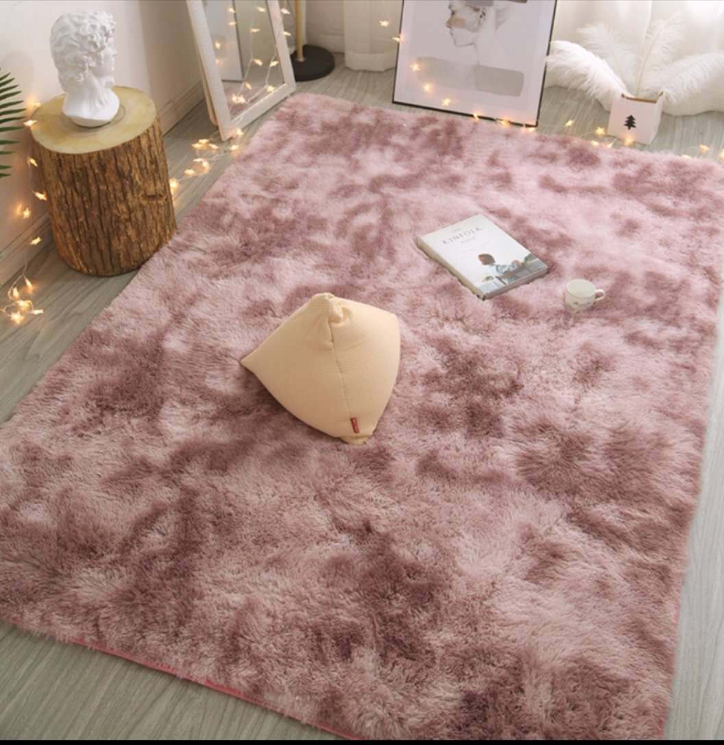 Tie-Dye Plush Carpet for Living Room and Bedroom