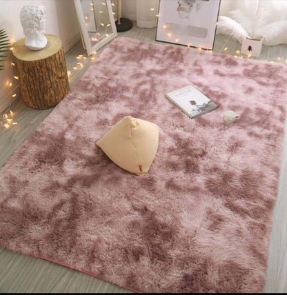 Tie-Dye Plush Carpet for Living Room and Bedroom
