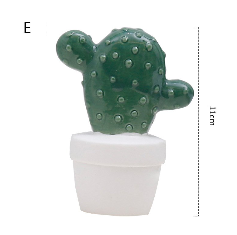 Ceramic Cactus Decorative Piece and Faux Plant