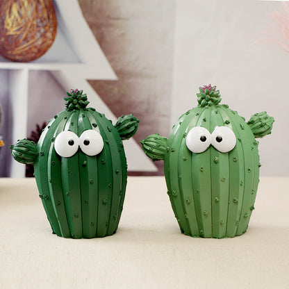 Cactus Piggy Bank Decorative Money Saving Jar