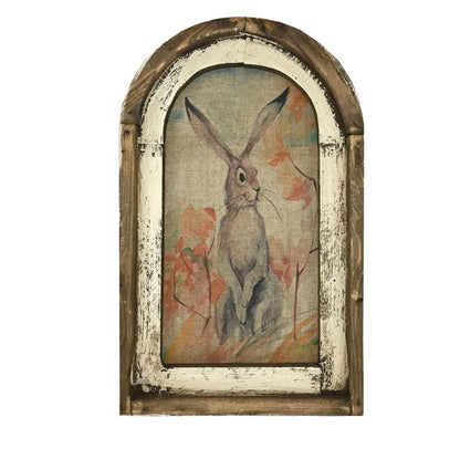Easter Bunny Wall Art for Rustic Farmhouse Decor