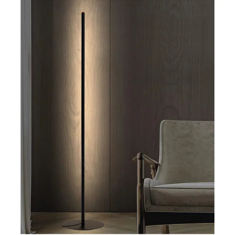 Minimalist Aluminum LED Floor Lamp – Modern Standing Light