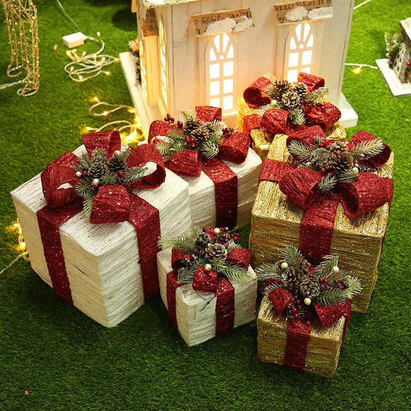 Decorative Gift Box for Christmas Store Displays