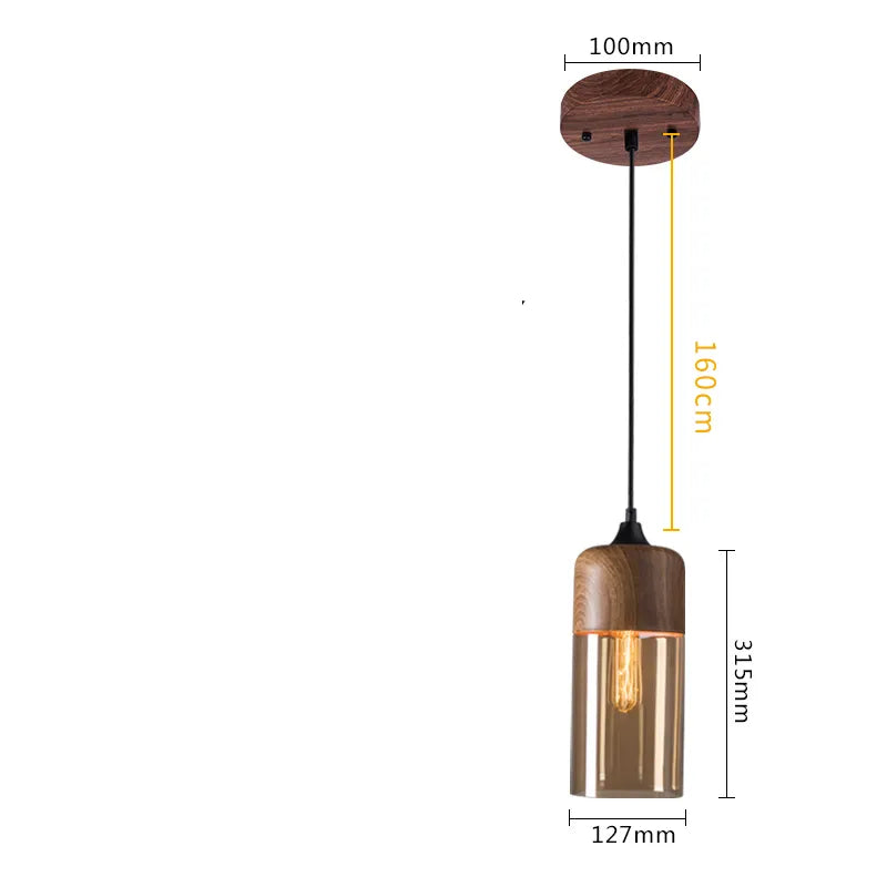 Three-Head Glass Bar Chandelier – Creative Pendant Light for Dining & Kitchen