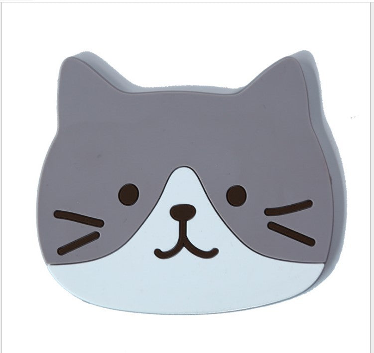Cute Cat Silicone Coasters with Dog Expressions