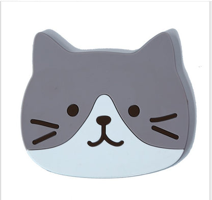 Cute Cat Silicone Coasters with Dog Expressions