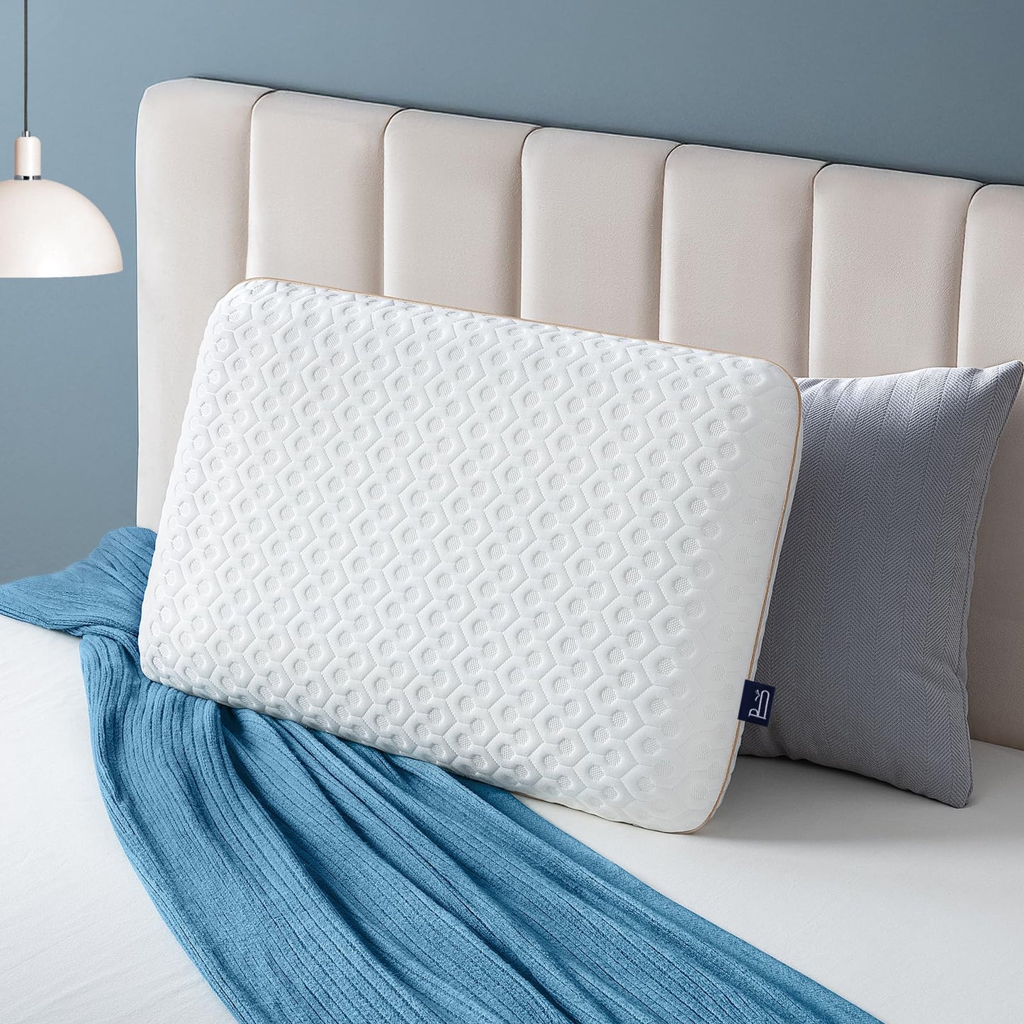 BedStory Memory Foam Pillow King Size - Medium Firm Bed Pillows for Sleeping - Orthopedic Foam Pillows for Back and Stomach Sleepers