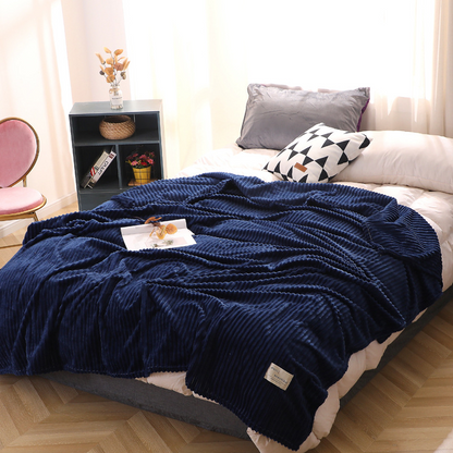 Double-Layer French Flannel Blanket – Magic Velvet Throw