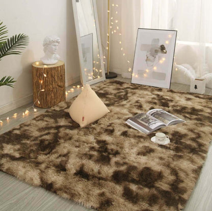 Tie-Dye Plush Carpet for Living Room and Bedroom