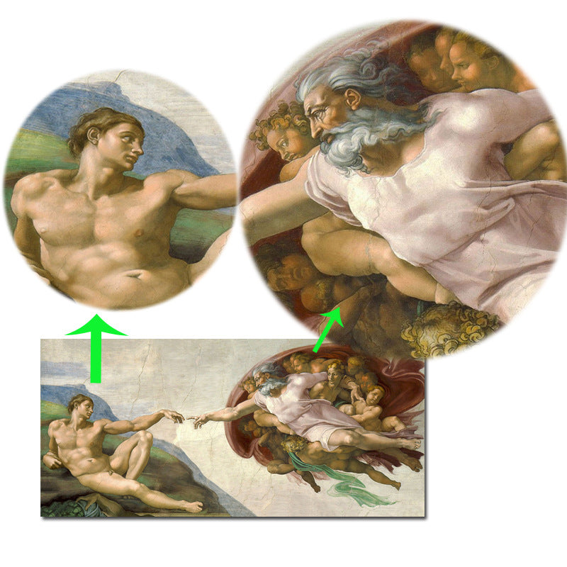 High-Definition Sistine Chapel Adam Canvas Wall Art