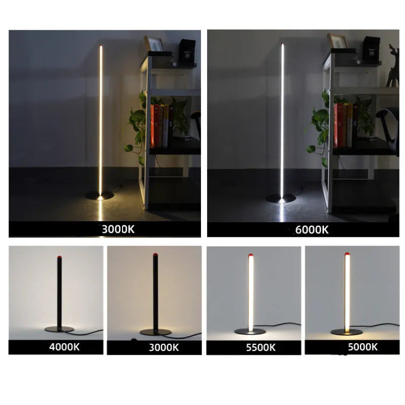 Minimalist Aluminum LED Floor Lamp – Modern Standing Light