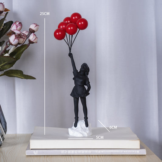 Banksy Balloon Girl Resin Decor for Home & Office