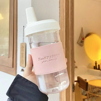 Personalized English Insulated Plastic Cup for Bubble Tea