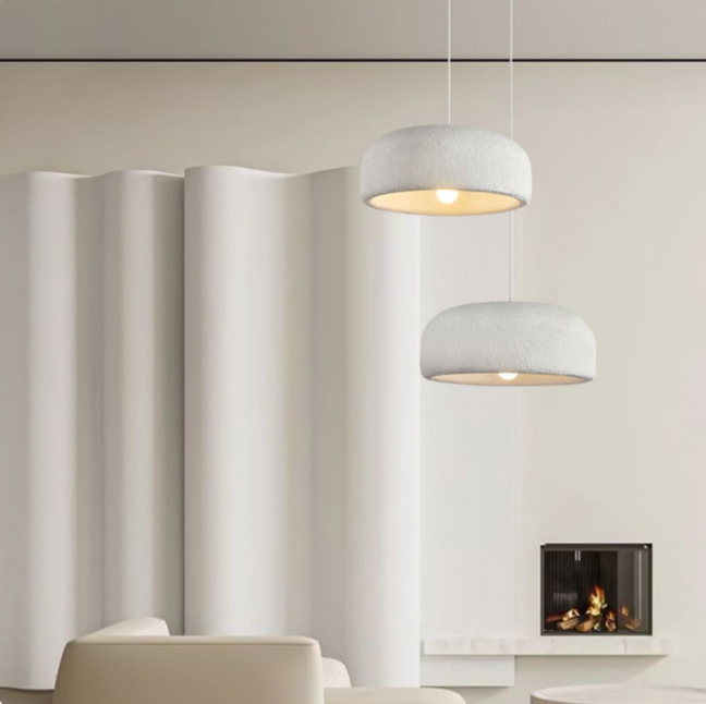 Nordic Micro-Cement Designer Pendant Lamp – Bar & Side Table Chandelier