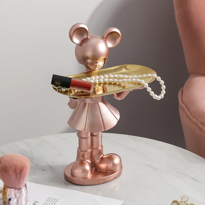 Galaxy Girl Key and Accessory Organizer for Entryway
