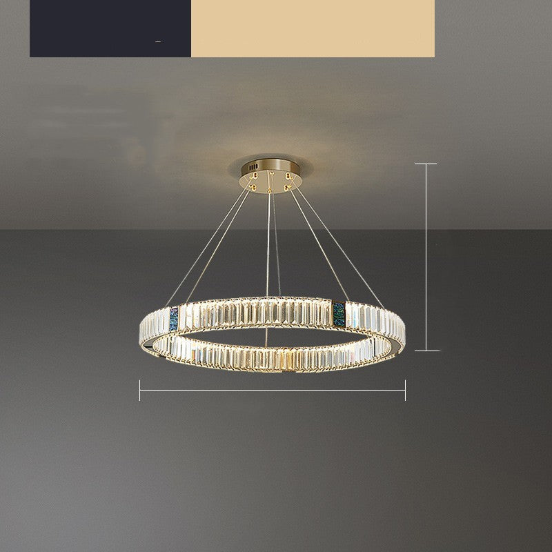 Luxury Crystal Ring Chandelier – Modern Statement Lighting