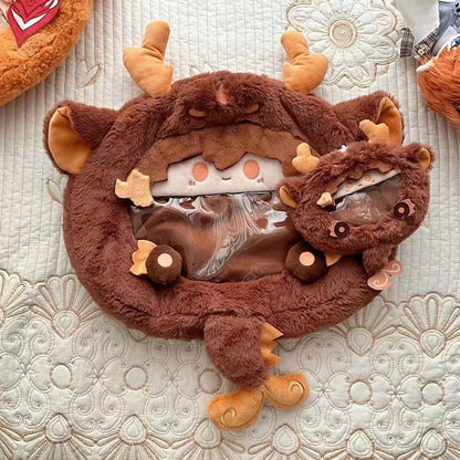 Juego de muñeco de peluche y bolso de hombro de Genshin Impact