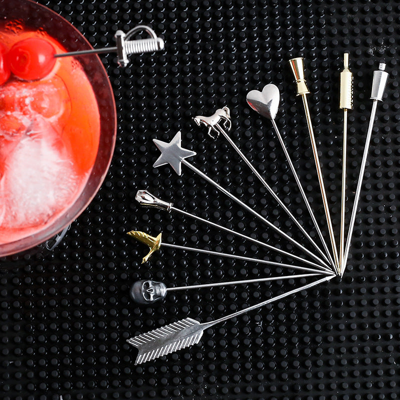 Stainless Steel Fruit Forks and Cocktail Picks Set