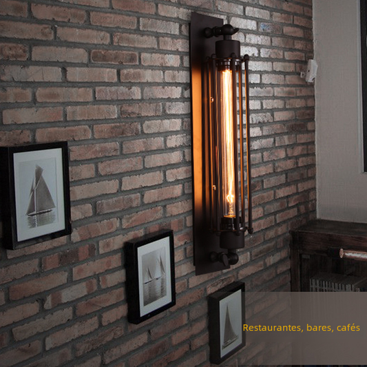 Vintage Industrial Edison Wall Lamp for Indoor Use