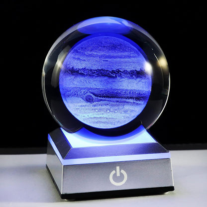 Creative Crystal Galaxy Figurine Light-Up Ball Decor