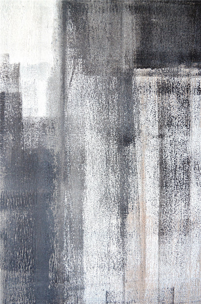 Modern Minimalist Gray Abstract Wall Art Set (3 Pieces)