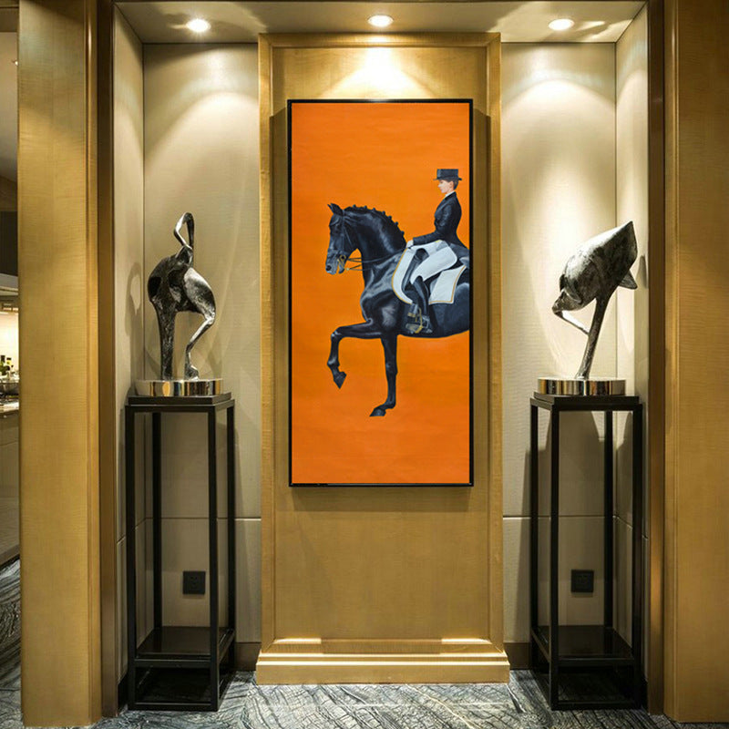 European Royal Equestrian Oil Painting Canvas Wall Art