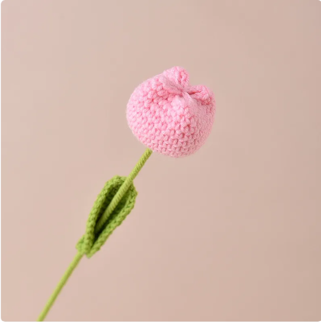 Handcrafted Crochet Tulip Decorative Flower