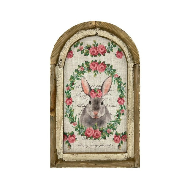 Easter Bunny Wall Art for Rustic Farmhouse Decor