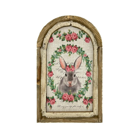 Easter Bunny Wall Art for Rustic Farmhouse Decor