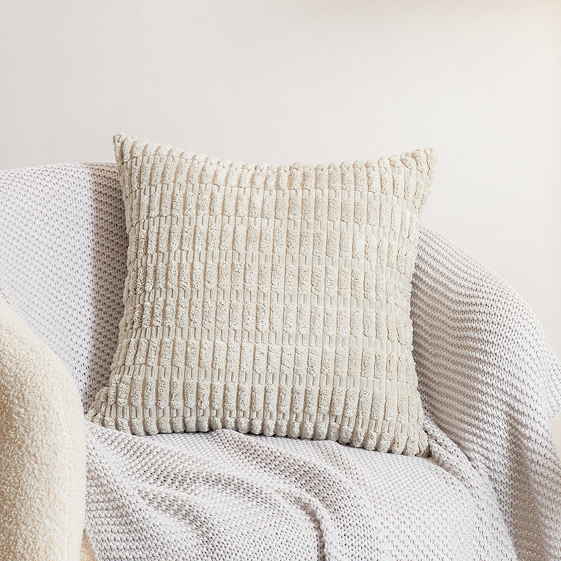 Corduroy Home Sofa Decorative Pillow Cover (Without Filling)