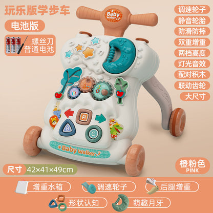 Multifunctional Baby Walker with Anti-Tip Design