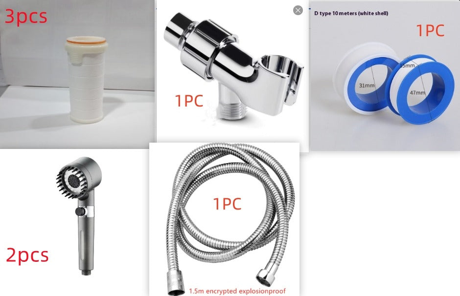 Snowflake Spray Water Filter Showerhead