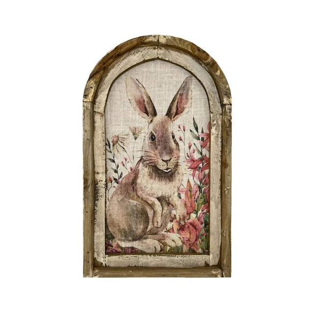 Easter Bunny Wall Art for Rustic Farmhouse Decor