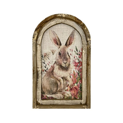 Easter Bunny Wall Art for Rustic Farmhouse Decor