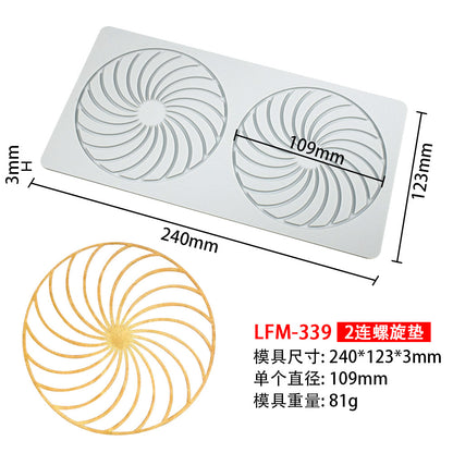 8-Pattern Butterfly Lace Mold for Cake Decoration