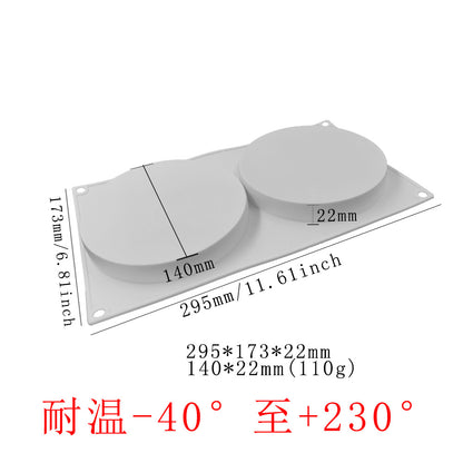 Silicone Heart and Round Mousse Chocolate Molds