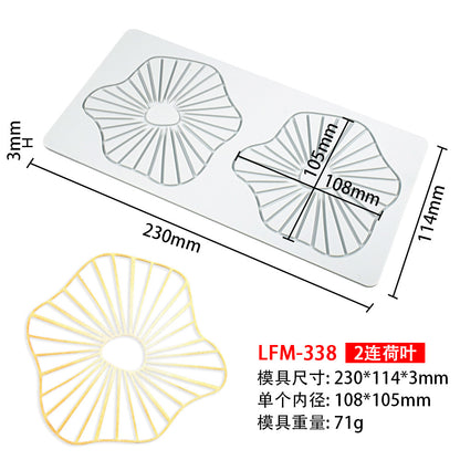 8-Pattern Butterfly Lace Mold for Cake Decoration