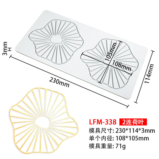 8-Pattern Butterfly Lace Mold for Cake Decoration