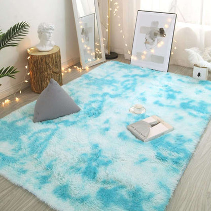 Tie-Dye Plush Carpet for Living Room and Bedroom