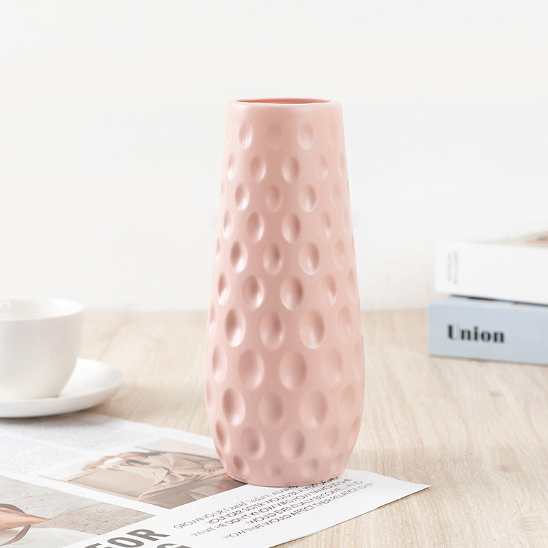 Nordic Style Durable Plastic Flower Vase for Home Decor