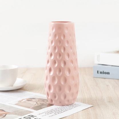 Nordic Style Durable Plastic Flower Vase for Home Decor