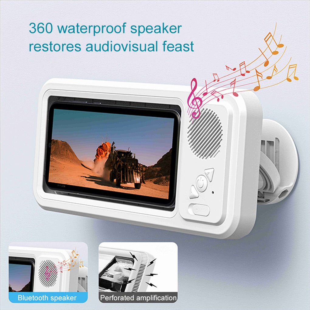 Bathroom Waterproof Phone Box with Bluetooth Speaker